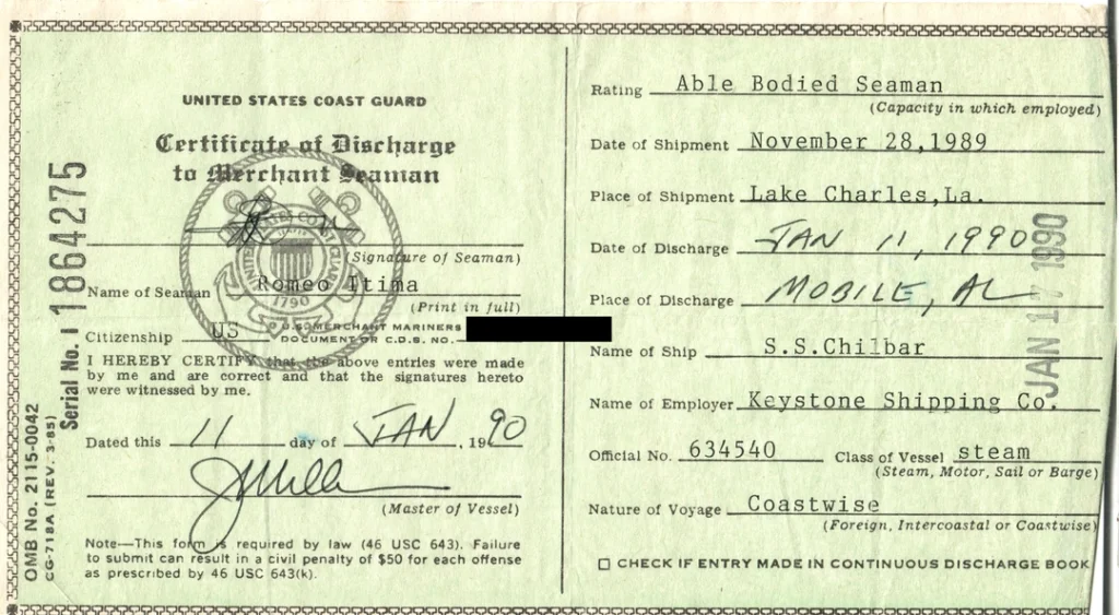 Discharged Certificates V1
