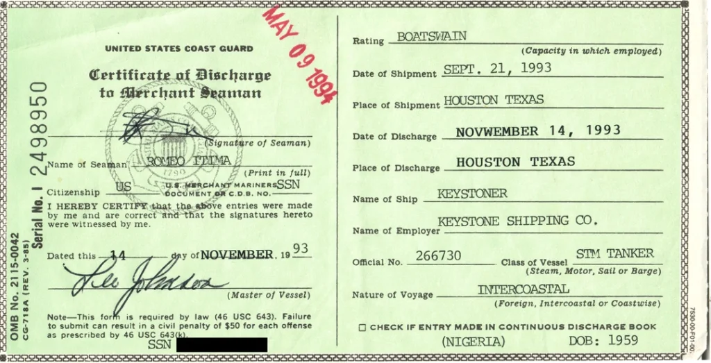 Discharged Certificates V1 17