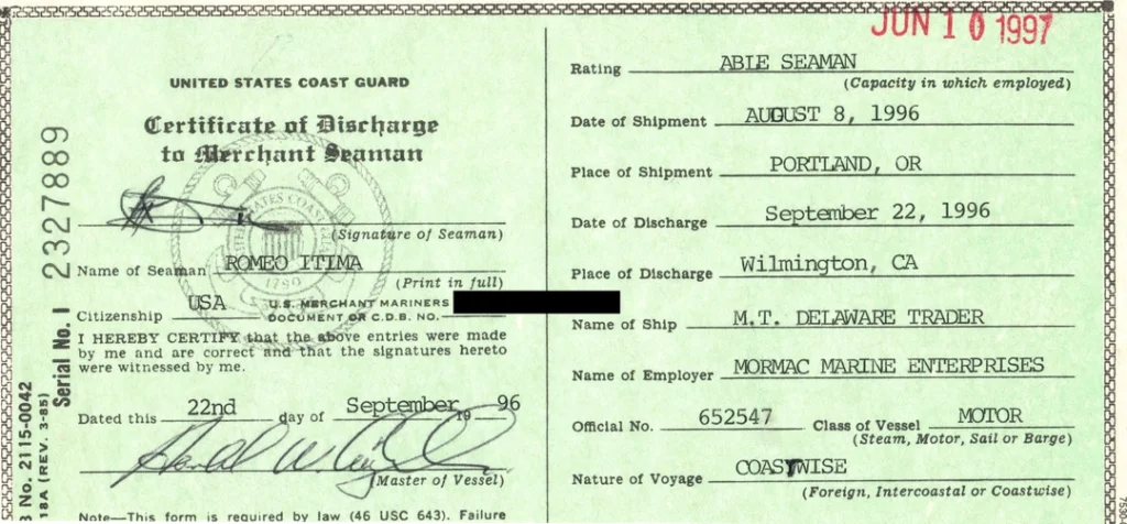 Discharged Certificates V1 29
