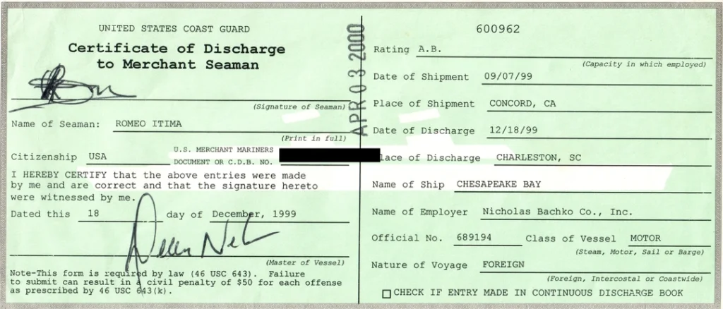 Discharged Certificates V1 34