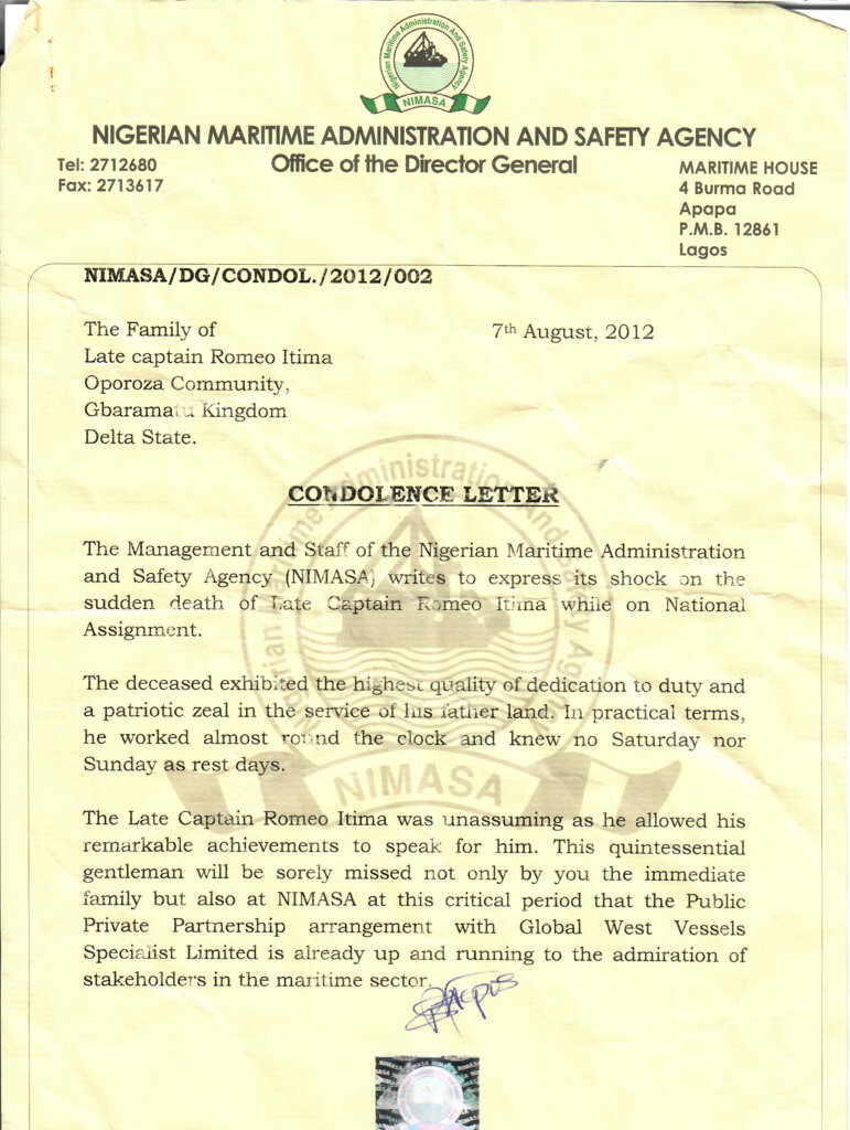 NIMASA Romeo Death Statement_Page_1